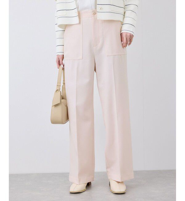 Rope&rsquo;Picnic「【3サイズ展開】ベイカーパンツ/防シワ・マシンウォッシャブル」|チノ|