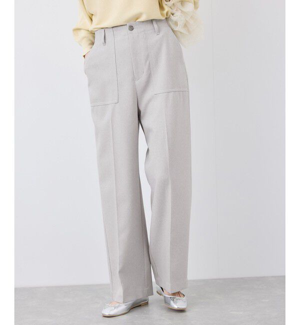 Rope&rsquo;Picnic「【3サイズ展開】ベイカーパンツ/防シワ・マシンウォッシャブル」|チノ|