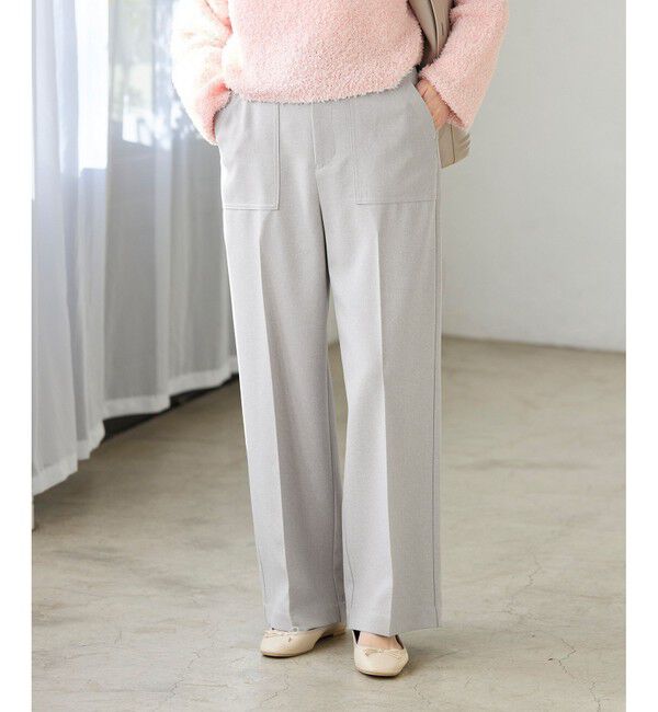 Rope&rsquo;Picnic「【3サイズ展開】ベイカーパンツ/防シワ・マシンウォッシャブル」|チノ|