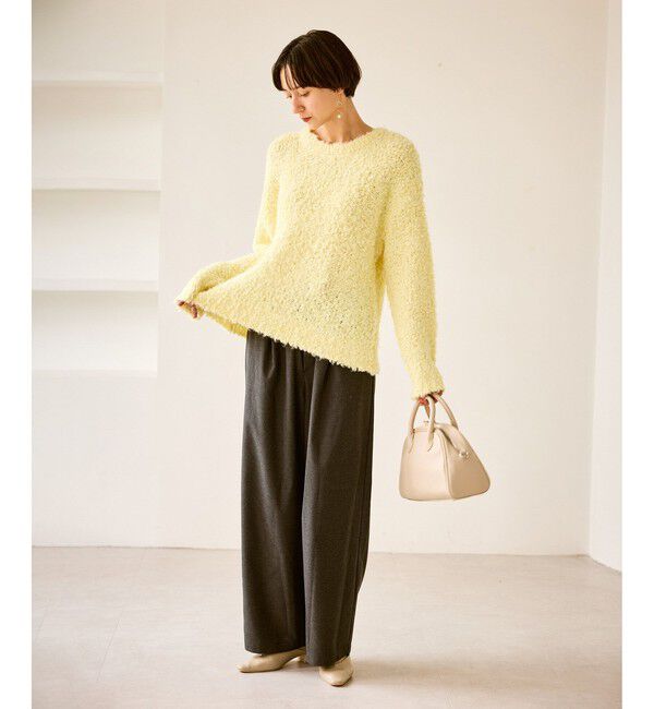 Rope&rsquo;Picnic「ブークレカラーニット」|ニット・セーター|