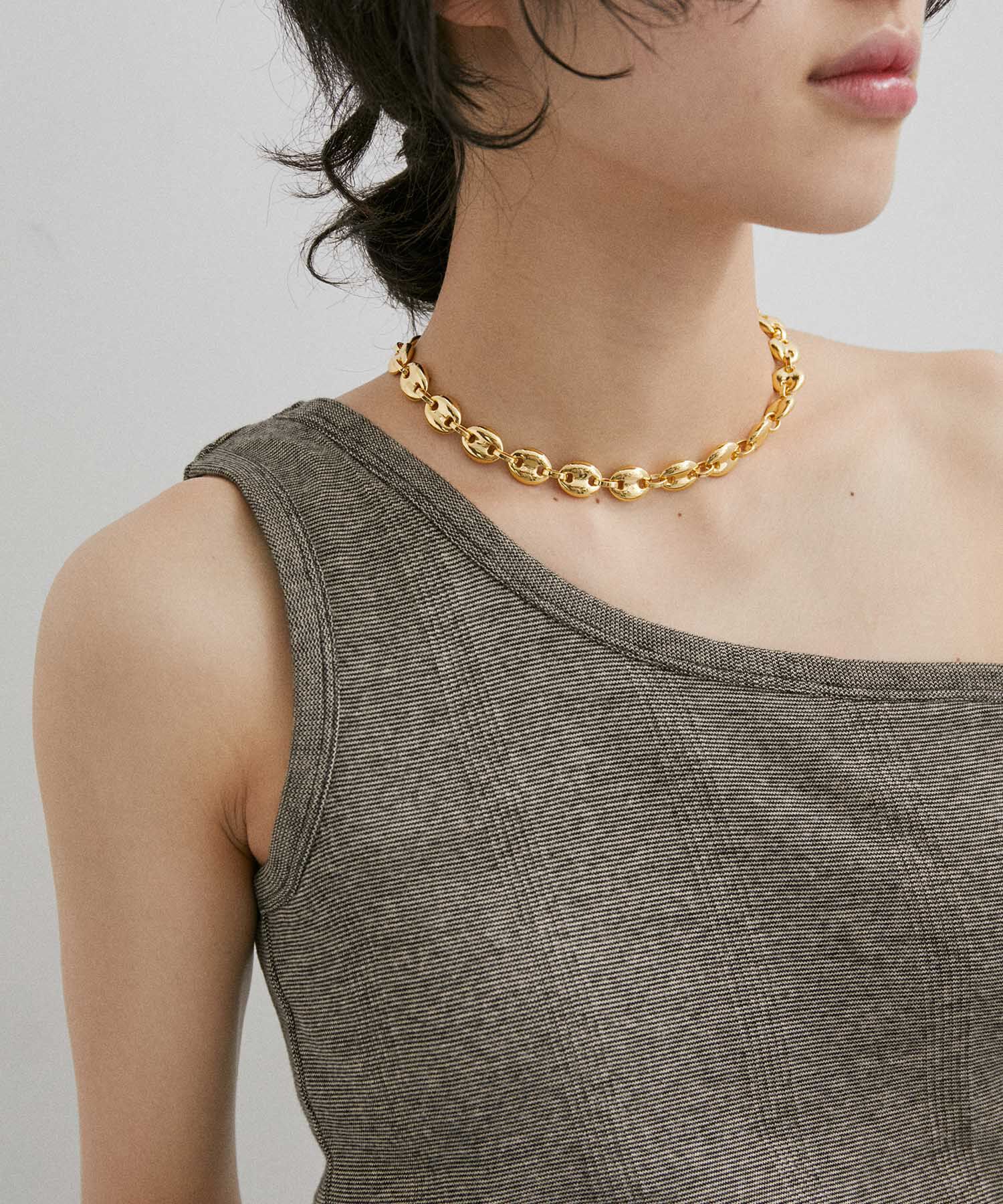 ADAM ET ROPE'「coffee beans necklace」|ネックレス|ゴールド(90)