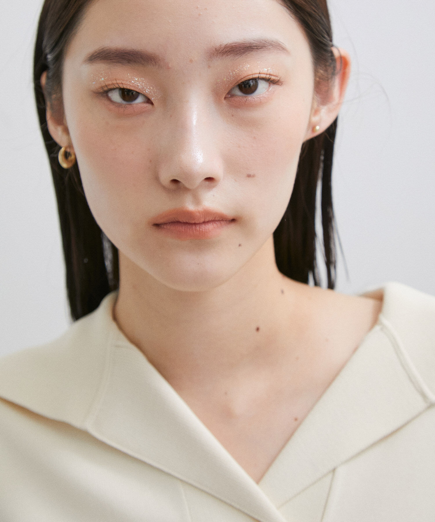 ADAM ET ROPE'「【LES BIJOUX】メタルフープ＆パールセットピアス」|ピアス|