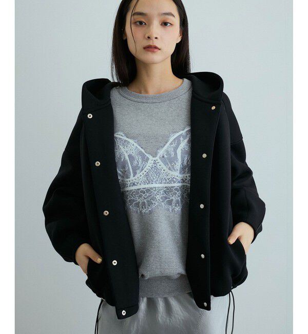 ADAM ET ROPE'「【サステナブル】フーディーブルゾン」|ブルゾン・スタジャン|クロメイン