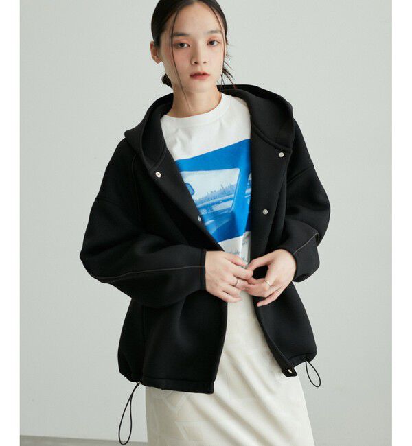 ADAM ET ROPE'「【サステナブル】フーディーブルゾン」|ブルゾン・スタジャン|