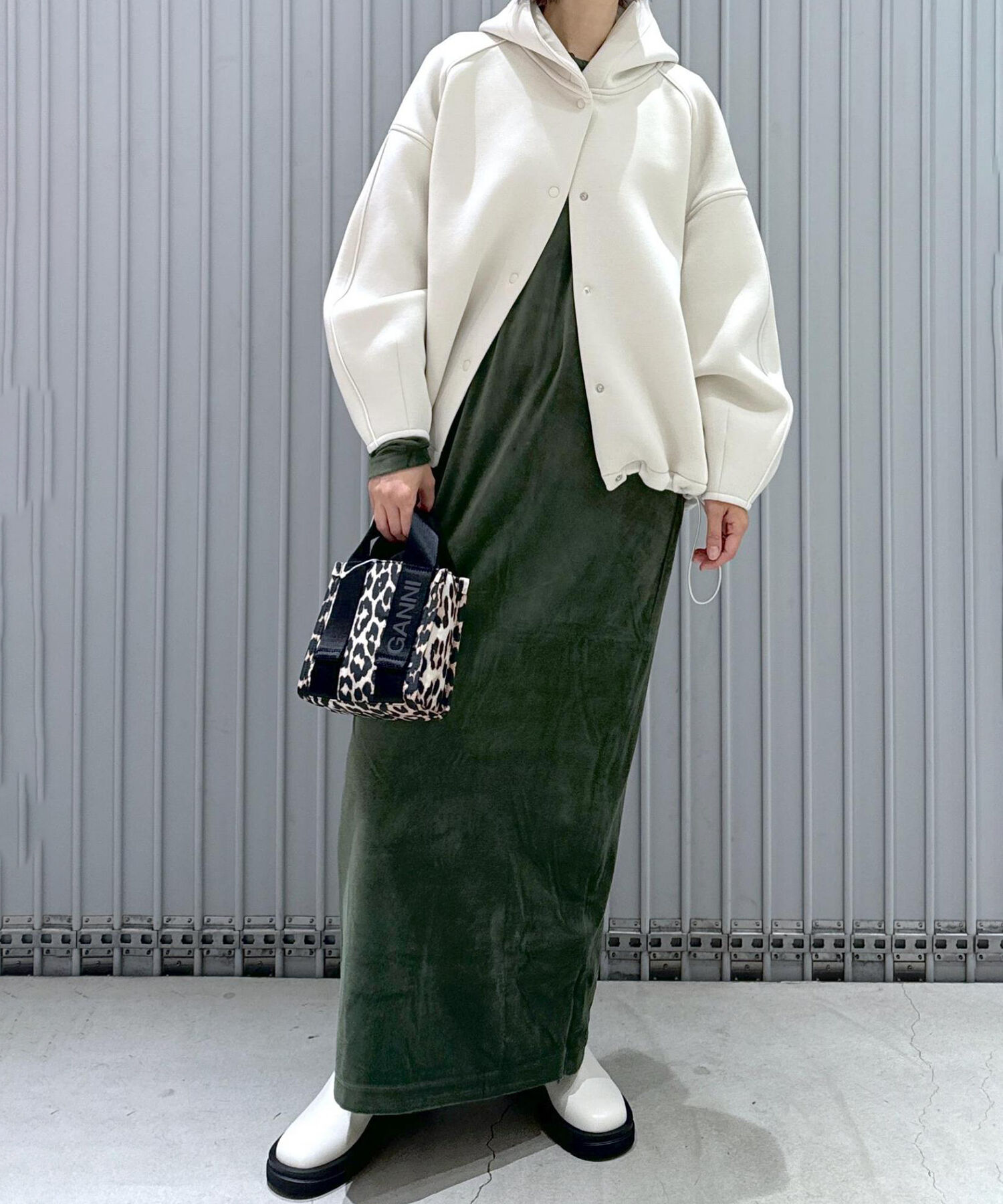 ADAM ET ROPE'「【サステナブル】フーディーブルゾン」|ブルゾン・スタジャン|