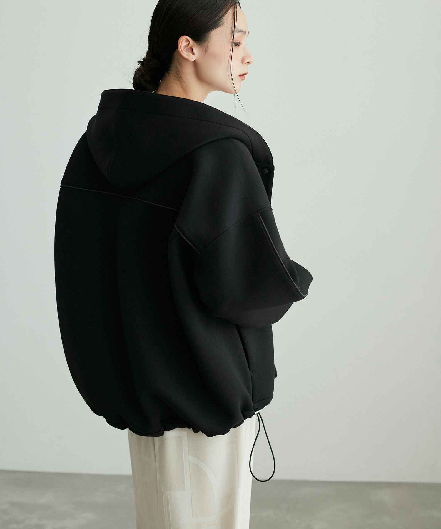 ADAM ET ROPE'「【サステナブル】フーディーブルゾン」|ブルゾン・スタジャン|