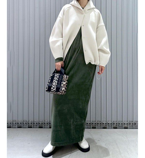 ADAM ET ROPE'「【サステナブル】フーディーブルゾン」|ブルゾン・スタジャン|