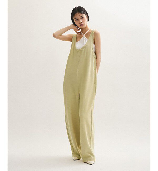 ADAM ET ROPE'「【サステナブル】Wフェイスジャージーセットロンパース」|オールインワン|