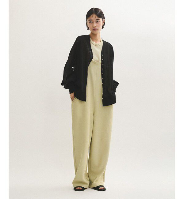 ADAM ET ROPE'「【サステナブル】Wフェイスジャージーセットロンパース」|オールインワン|