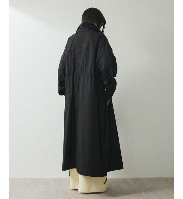 ADAM ET ROPE'「【WEB限定】・【サステナブル】スタンドカラーロングモッズコート」|ミリタリー・モッズコート|