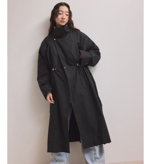 ADAM ET ROPE'「【WEB限定】・【サステナブル】スタンドカラーロングモッズコート」|ミリタリー・モッズコート|