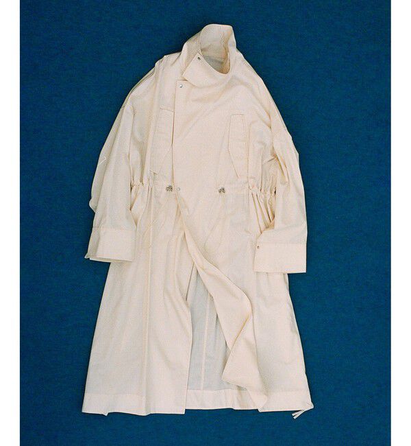 ADAM ET ROPE'「【WEB限定】・【サステナブル】スタンドカラーロングモッズコート」|ミリタリー・モッズコート|