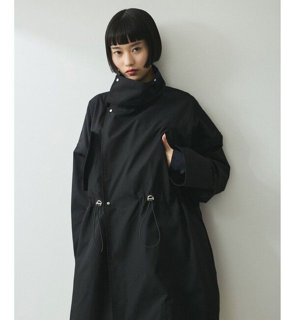 ADAM ET ROPE'「【WEB限定】・【サステナブル】スタンドカラーハーフモッズコート」|ミリタリー・モッズコート|