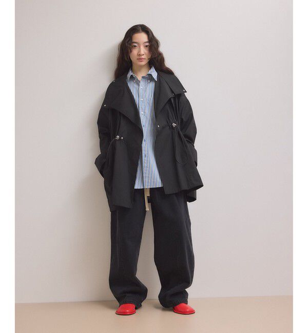 ADAM ET ROPE'「【WEB限定】・【サステナブル】スタンドカラーハーフモッズコート」|ミリタリー・モッズコート|