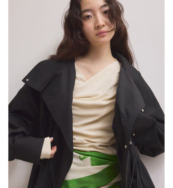 ADAM ET ROPE'「【WEB限定】・【サステナブル】スタンドカラーハーフモッズコート」|ミリタリー・モッズコート|