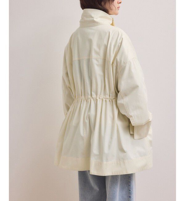 ADAM ET ROPE'「【WEB限定】・【サステナブル】スタンドカラーハーフモッズコート」|ミリタリー・モッズコート|