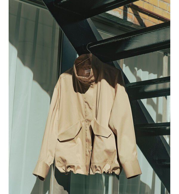 ADAM ET ROPE'「【WEB限定】スタンドネックドロストブルゾン/撥水」|ブルゾン・スタジャン|