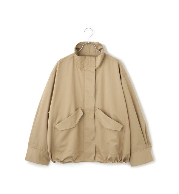 ADAM ET ROPE'「【WEB限定】スタンドネックドロストブルゾン/撥水」|ブルゾン・スタジャン|
