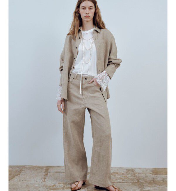 ADAM ET ROPE'「レースカフストップス」|Tシャツ・カットソー|