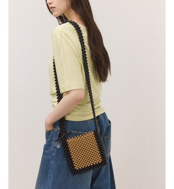 ADAM ET ROPE'「ビーズミニショルダーバッグ」|ショルダー・メッセンジャー|