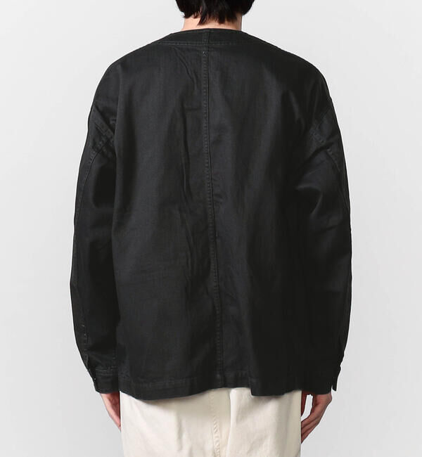 DANTON「DANTON | ドリル カラーレスジャケット MEN」|デニムジャケット|