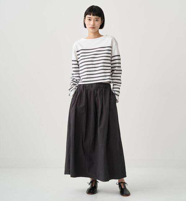 ORCIVAL「ORCIVAL | ラッセル ボートネッククロップドTシャツ WOMEN」|Tシャツ・カットソー|