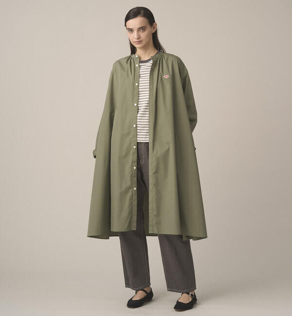 DANTON「DANTON | ブロード ギャザーシャツワンピース WOMEN」|ワンピース|