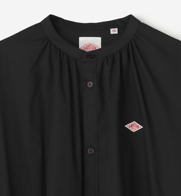 DANTON「DANTON | ブロード ギャザーシャツワンピース WOMEN」|ワンピース|