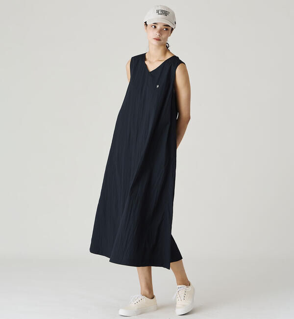 GYMPHLEX「Gymphlex | リップストップ ノースリーブワンピース WOMEN」|ワンピース|BLACK