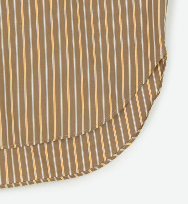 GYMPHLEX「Gymphlex | コットンタイプライター ストライプボタンダウンシャツ WOMEN」|シャツ・ブラウス|