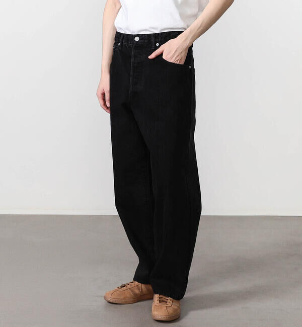  「SCYE BASICS | セルビッチ ワイドデニム Black MEN」|デニム|