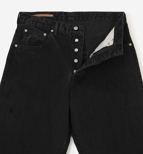  「SCYE BASICS | セルビッチ ワイドデニム Black MEN」|デニム|