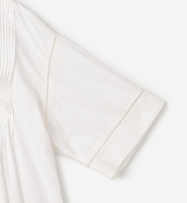  「INDIA INDUSTRY | コットンポプリン ピンタックシャツ WOMEN」|シャツ・ブラウス|