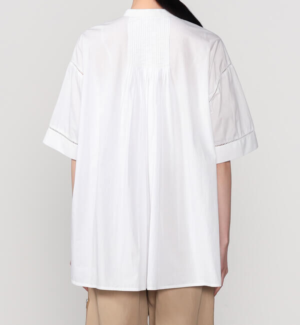  「INDIA INDUSTRY | コットンポプリン ピンタックシャツ WOMEN」|シャツ・ブラウス|