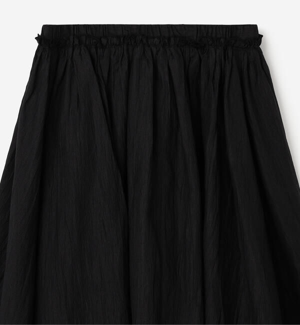 LE GLAZIK「LE GLAZIK | ウォッシュドリネン エラスティックフレアスカート WOMEN」|スカート|