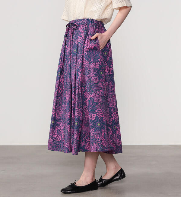 LE GLAZIK「LE GLAZIK | バティック タックギャザースカート WOMEN」|スカート|