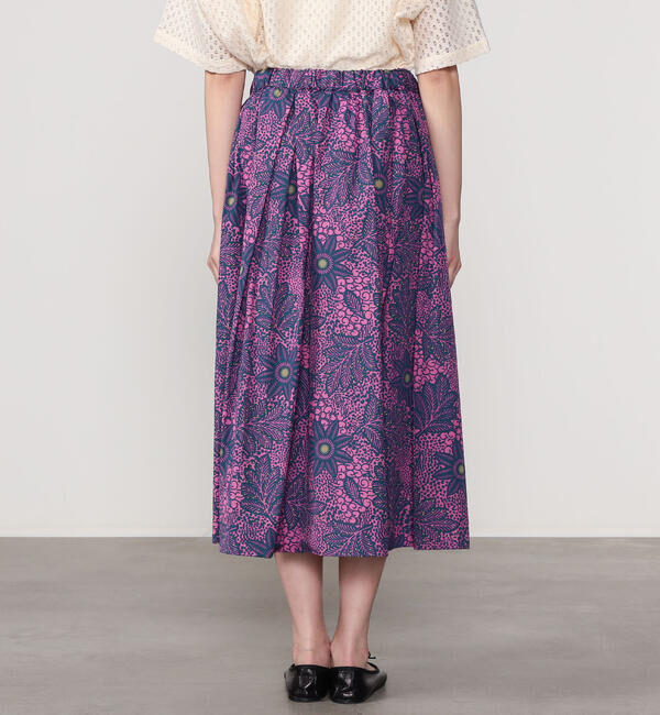 LE GLAZIK「LE GLAZIK | バティック タックギャザースカート WOMEN」|スカート|