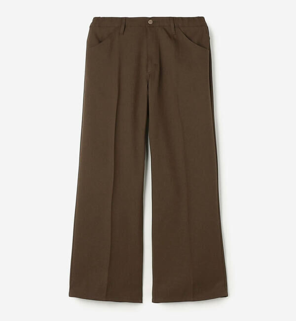  「Wrangler | 〈別注〉 WRANCHER ワイドスラックス BROWN MEN」|チノ|BROWN