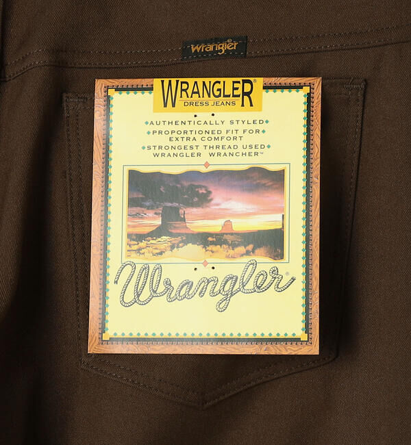  「Wrangler | 〈別注〉 WRANCHER ワイドスラックス BROWN MEN」|チノ|