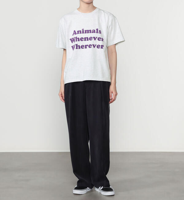  「STUDIO WEAREALLANIMALS | Whatever Whenever 半袖Tシャツ WOMEN」|Tシャツ・カットソー|