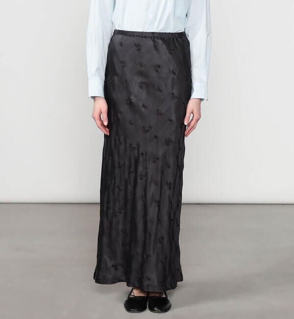  「TICCA | 〈別注〉 キュプラフラワーエンブロイダリースカート WOMEN」|スカート|