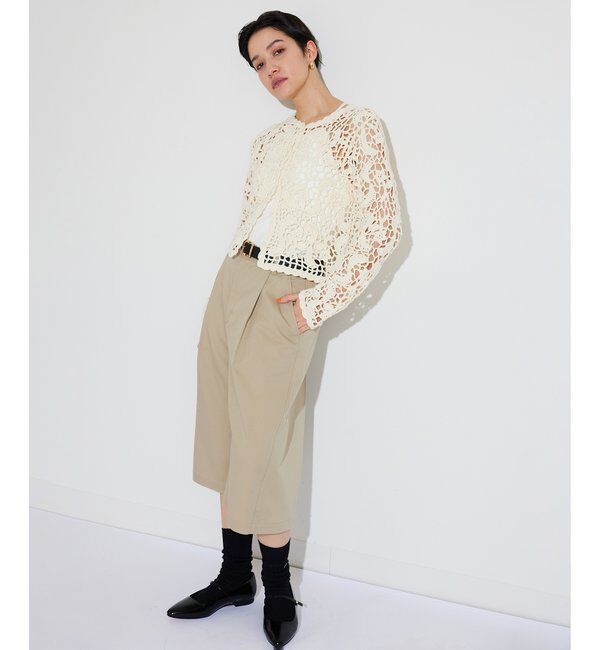 THE PAUSE「【THE PAUSE】クロシェニットカーディガン」|ニット・セーター|