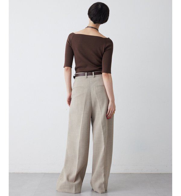 THE PAUSE「【THE PAUSE】オフショルハーフスリーブプルオーバー」|ニット・セーター|