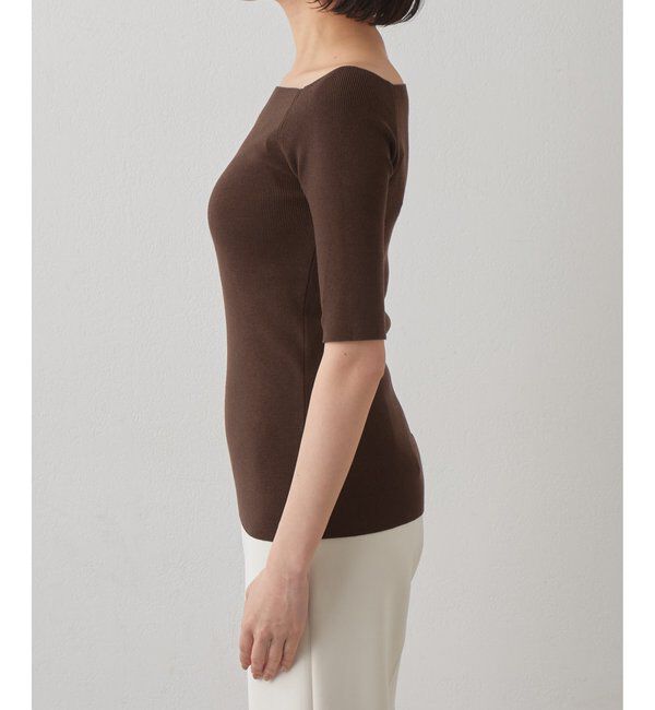 THE PAUSE「【THE PAUSE】オフショルハーフスリーブプルオーバー」|ニット・セーター|