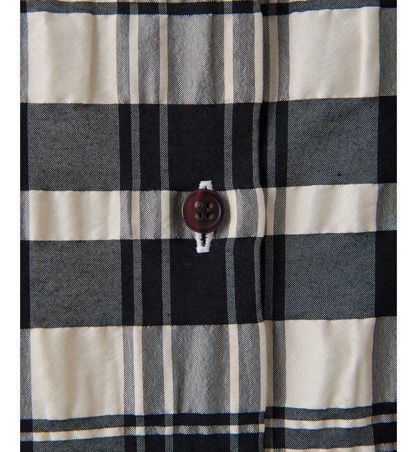 Drawing Numbers「【Drawing Numbers】チェックジャガードフレンチシャツ」|シャツ・ブラウス|