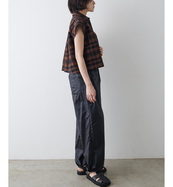 Drawing Numbers「【Drawing Numbers】チェックジャガードフレンチシャツ」|シャツ・ブラウス|