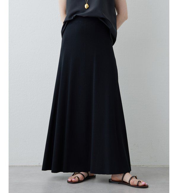 Drawing Numbers「【Drawing Numbers】ニットフレアロングスカート」|スカート|