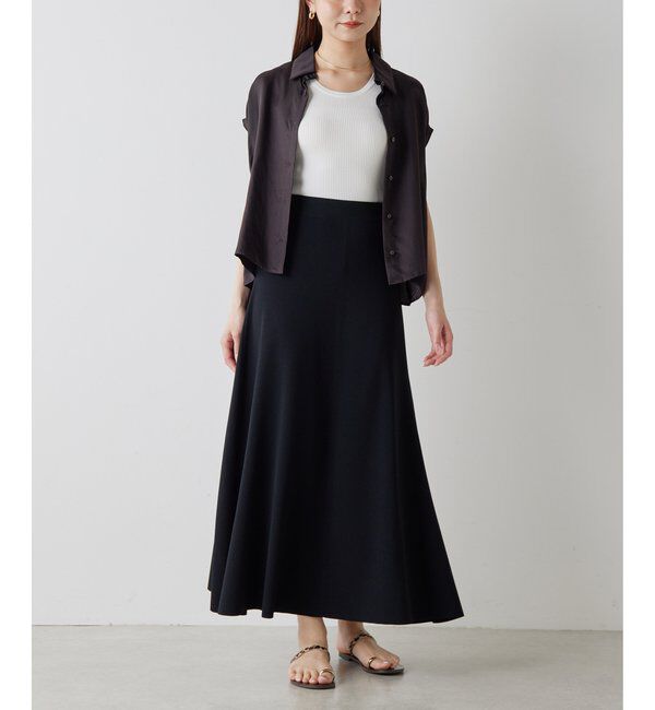 Drawing Numbers「【Drawing Numbers】ニットフレアロングスカート」|スカート|