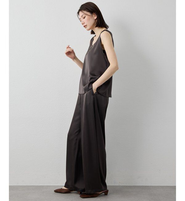 Drawing Numbers「【Drawing Numbers】ダブルサテンコクーンパンツ」|チノ|