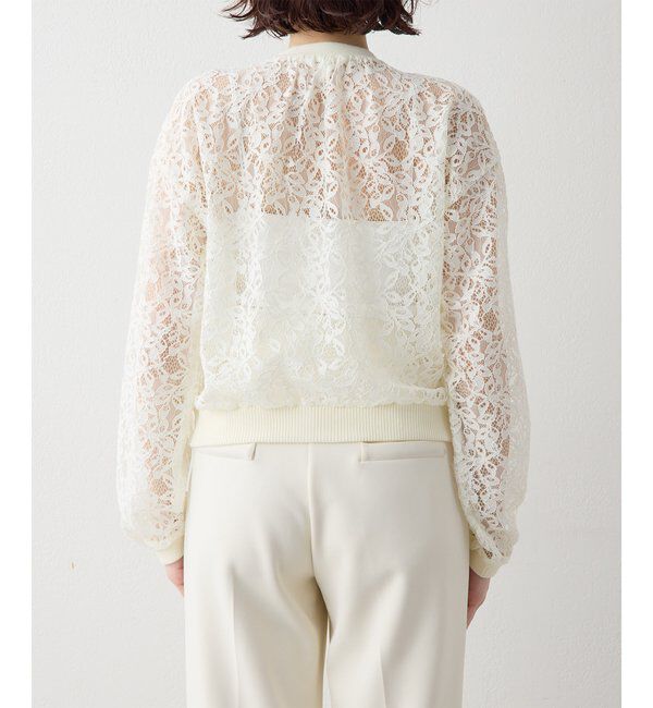  「【Drawing Numbers】レースブルゾン」|シャツ・ブラウス|